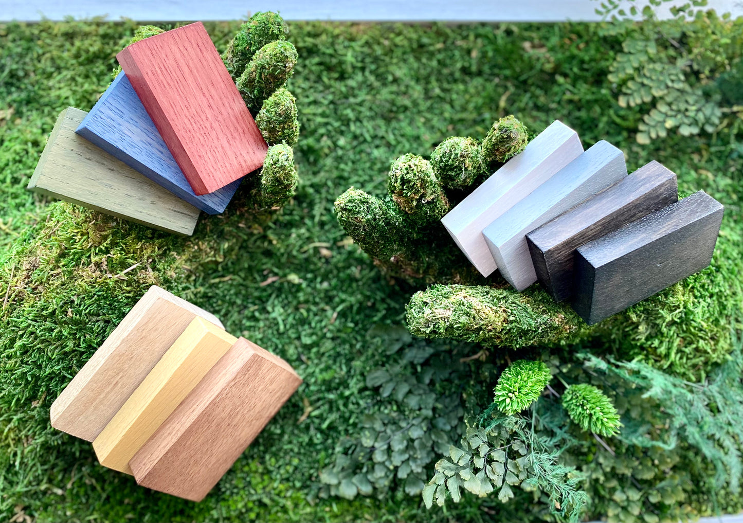 Minimalistische Moos-Wanddekoration, stabilisierte botanische Mooskunst