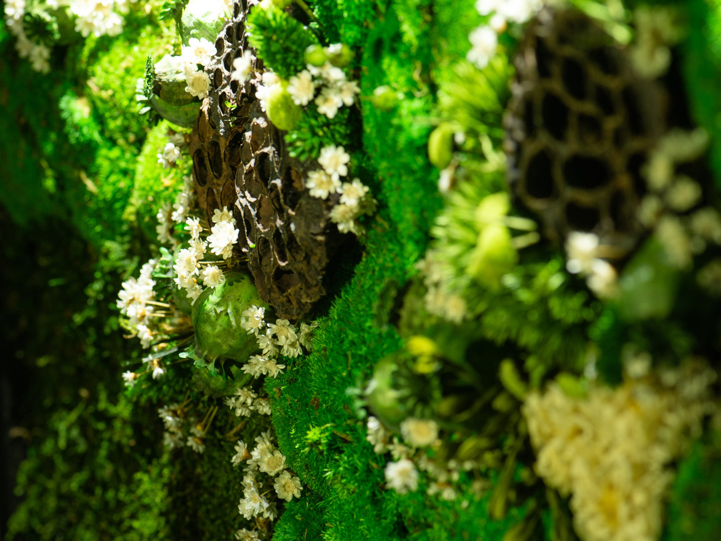 LED-hinterleuchtete Mooskunst: Umweltfreundliche, grüne Wanddekoration für Zuhause &amp; Geburtstagsgeschenk!