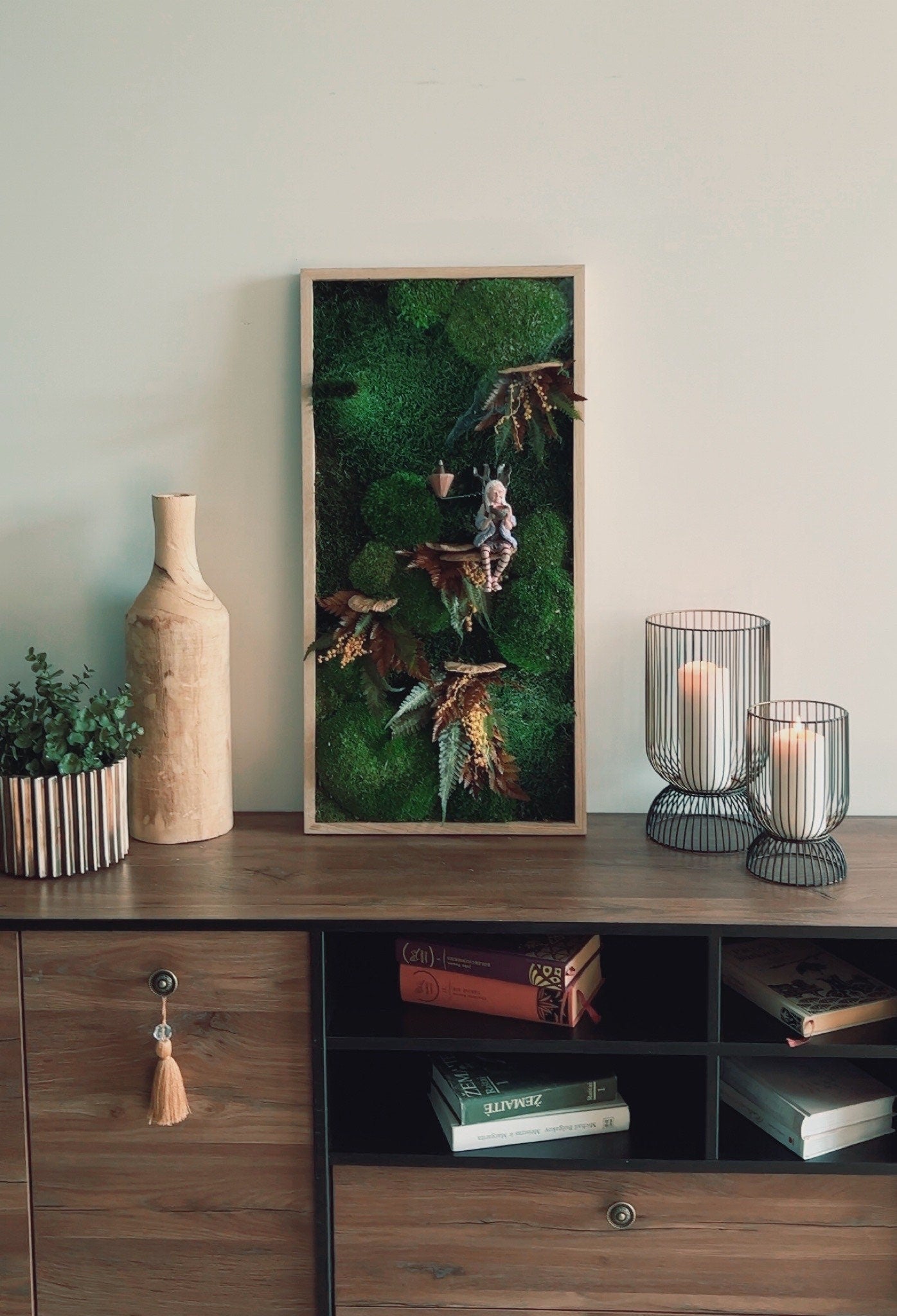 Bezaubernde LED-Moos-Wandkunst: Umweltfreundliche Wohndekoration &amp; einzigartige Weihnachtsgeschenkidee