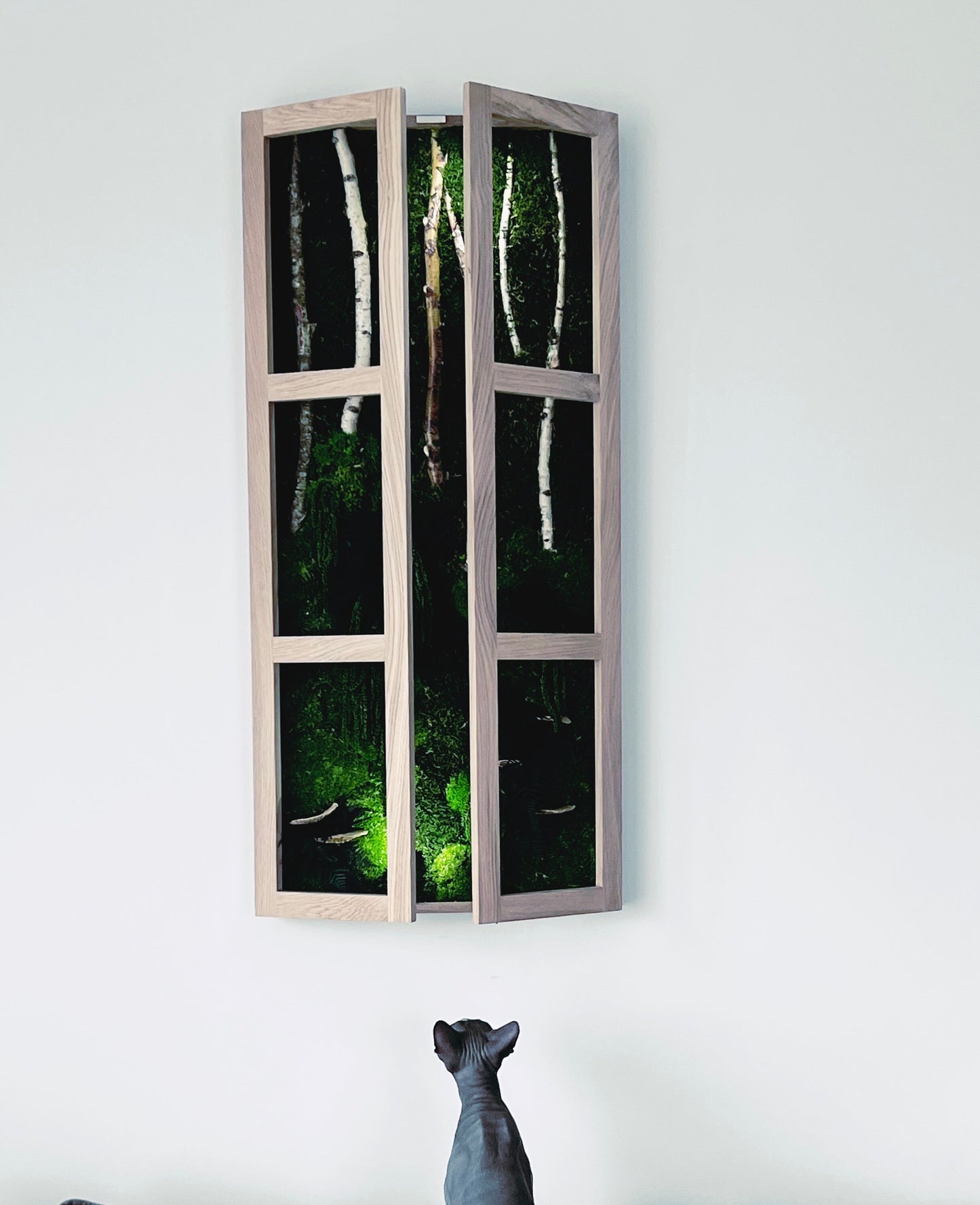 Verzaubern Sie Ihr Zuhause: LED-beleuchtete Moos-Wandkunst – umweltfreundliche Wohndekoration und einzigartige Geschenkidee!